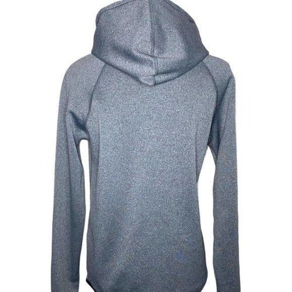 Nike Dri Fit Dark Gray w Orange Hoodie Sweatshirt - Picture 3 of 6